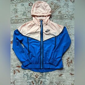 Nike Colorblock Pink and Blue Windbreaker women’s  Size S